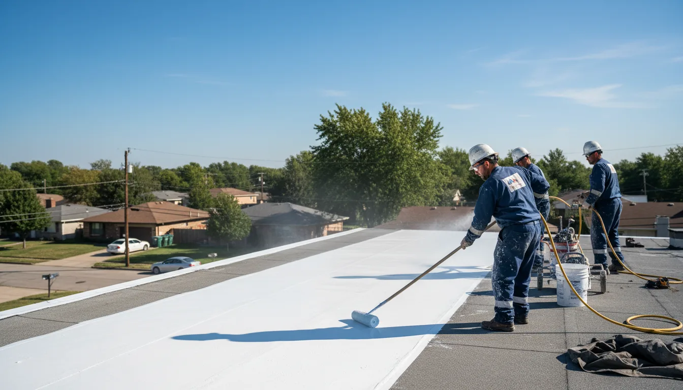 Commercial roof coating in Red Oak, GA near me